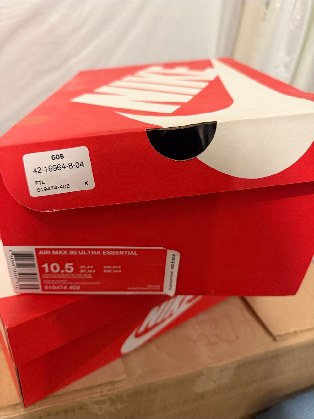 Nike Air Max Blue and White shoes - Picture 4 of 4